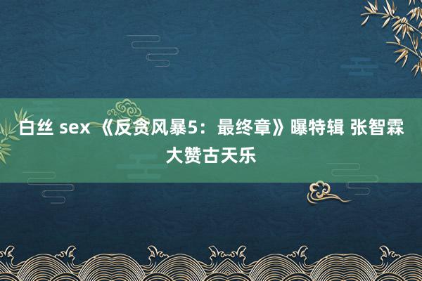 白丝 sex 《反贪风暴5：最终章》曝特辑 张智霖大赞古天乐